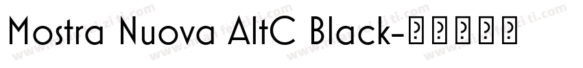 Mostra Nuova AltC Black字体转换